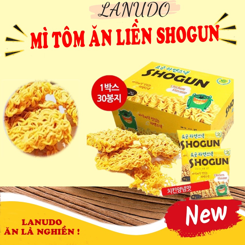 Mì tôm snack trẻ em ăn liền Shogun Hàn Quốc
