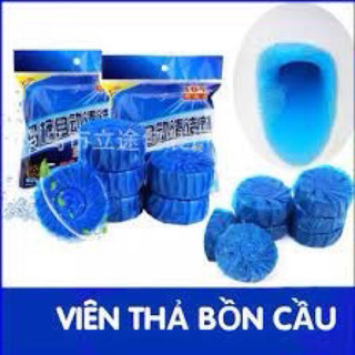 Sét 10 viên thả bồn cầu khủ mùi tạo thơm bồn cầu
