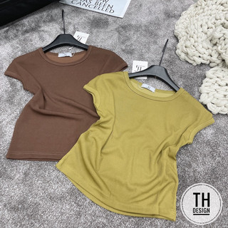 Áo Len Tăm Cổ Tròn Tay Hến Dáng Basic