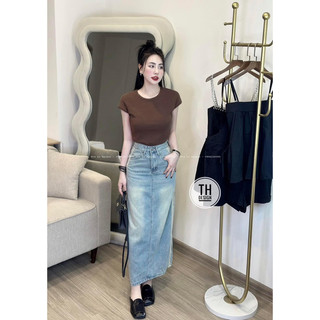 Áo Len Tăm Cổ Tròn Tay Hến Dáng Basic