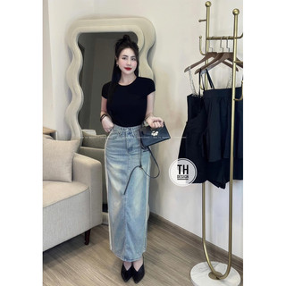 Áo Len Tăm Cổ Tròn Tay Hến Dáng Basic