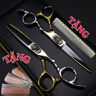 Kéo cắt tóc đầu bò cao cấp dành cho thợ tóc barber chính hãng