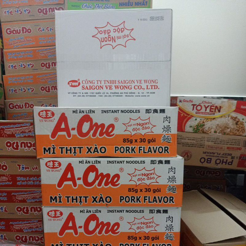 mì Aone mì thịt xào 85g x30 gói thùng