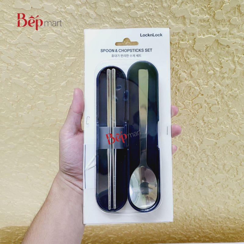 Bộ muỗng đũa LocknLock HPL105 - thép không gỉ, kèm hộp - hàng chính hãng - bepmart