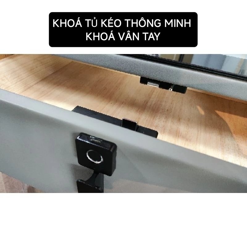 Khoá tủ kéo vân tay thông minh pin sạc 230mA/hoặc dùng pin AAA khoá vân tay tủ kéo nhỏ gọn