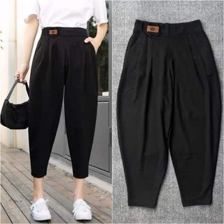 Quần boom vải umi hàn, Quần Bagyy vải tuyết mưa cúc bọc hàng siêu đẹp_ quần Beggy công sở