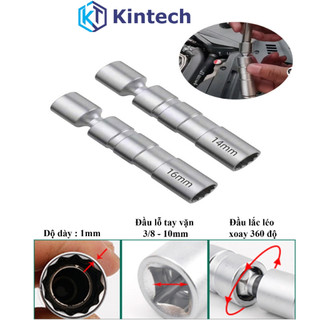Khẩu tháo bugi ô tô, tuýp mở bugi ô tô có nam châm từ giữ, nhiều kích cỡ Kintech