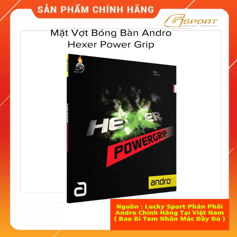 Mặt vợt bóng bàn Hexer Power Grip