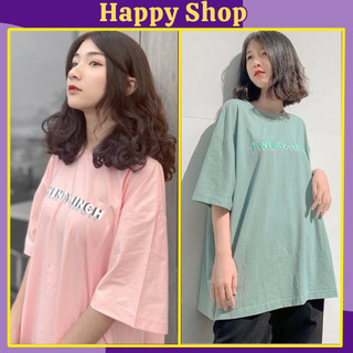 Áo thun nam nữ cổ tròn chữ TWENTY-INCH - áo phông tay lỡ unisex, form rộng cho các cặp đôi, bạn thân