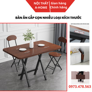Bàn Ăn Gấp Gọn Đa Năng KT:120*60cm,Bàn Uống Nước Uống Trà Cafe Chất Liệu Gỗ Phủ Melanin