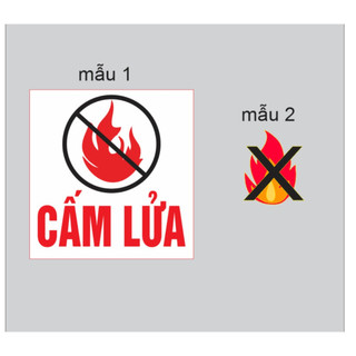 Tem decan chữ cấm lửa