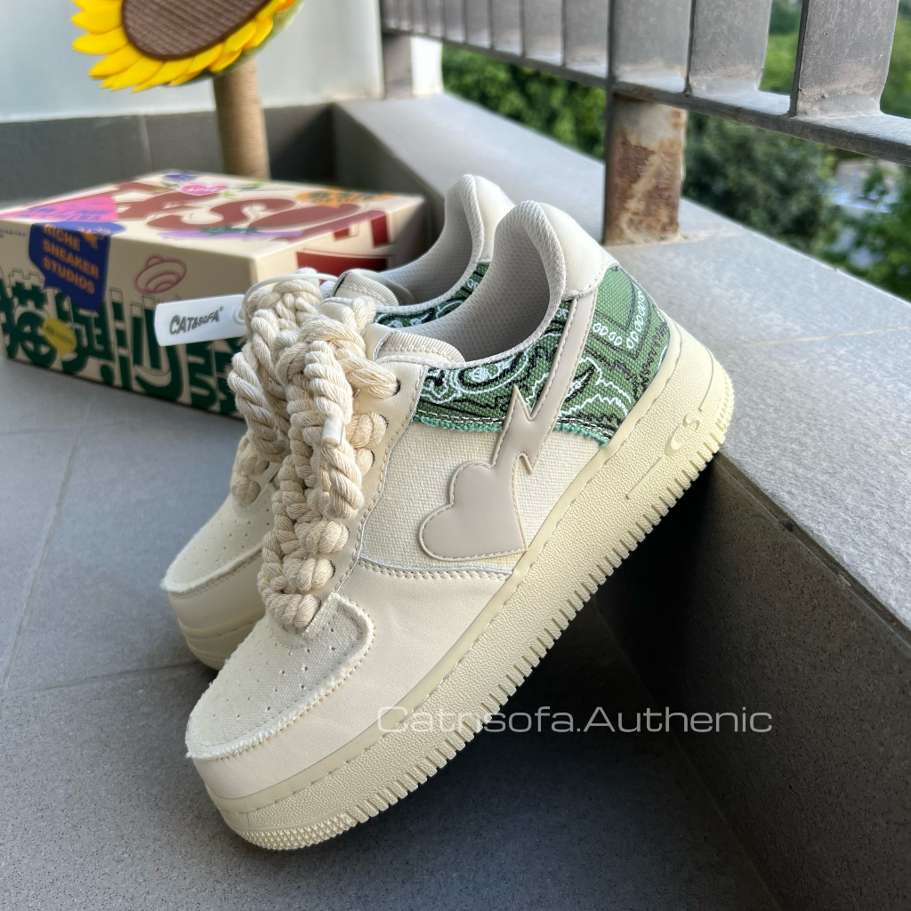 Giày thể thao Cat&Sofa hàng có sẵn - full box phụ kiện - CASHEW - AC197 sneaker unisex