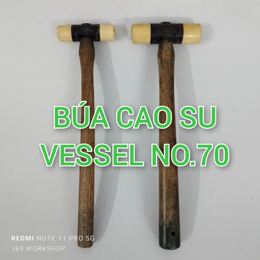 Búa cao su Vessel No.70x1/4, No.70x1/2, No.70x1... hàng bãi Nhật