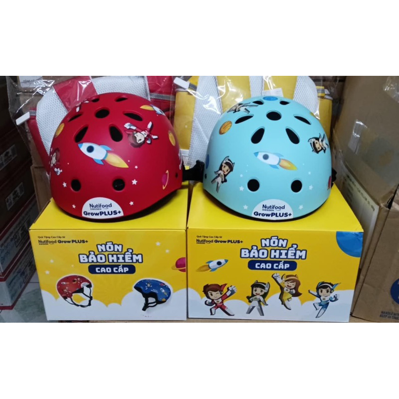 Nón Bảo Hiểm cao cấp  xịn sò cho bé HKM của sữa Nutifood