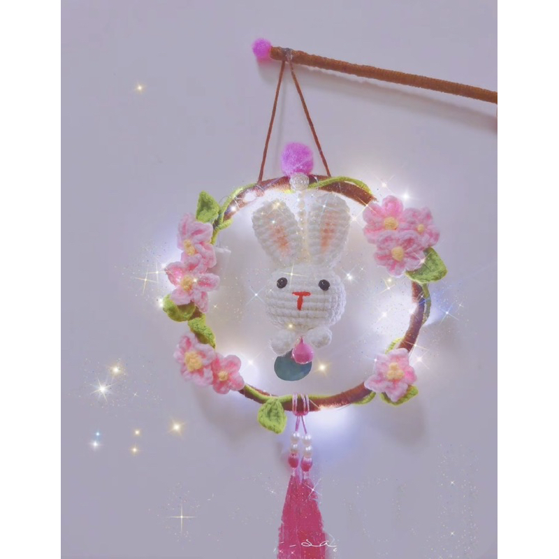 Lồng đèn và bánh trung thu bằng len handmade