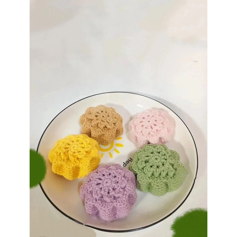 Lồng đèn và bánh trung thu bằng len handmade