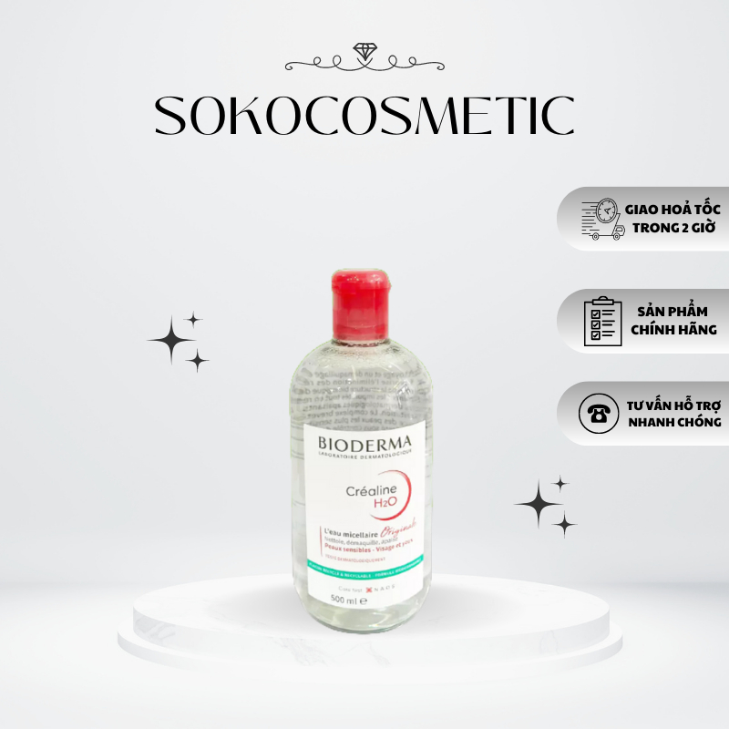 Tẩy trang bioerma nhún hồng xanh cho mọi loại da