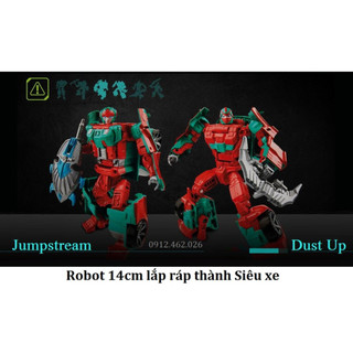 Mô hình Robot cao 14cm lắp ráp thành 2 mẫu SIÊU XE - Transformers Combiner Wars