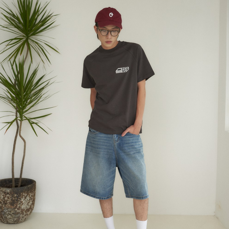 Áo thun raglan GER tag logo