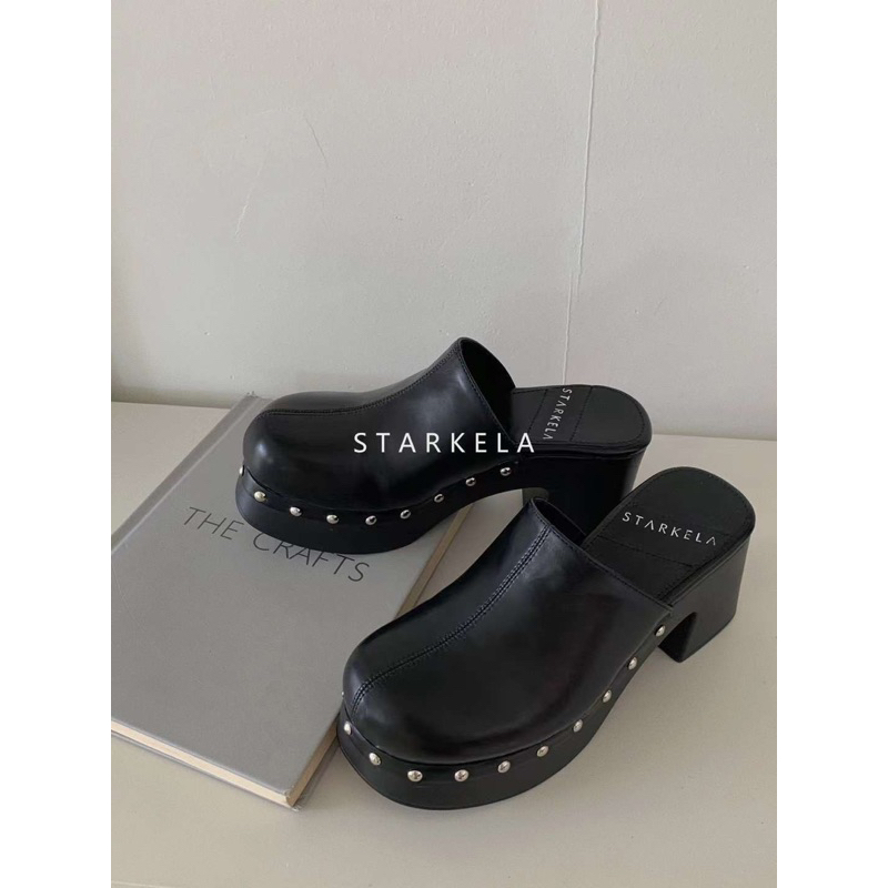 Sục cao gót viền đinh 7p- Hàng QC fullbox- Sẵn nâu, nu