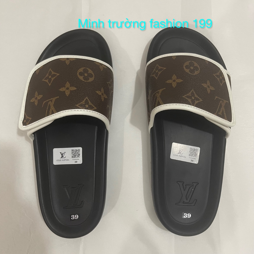 Dép quai ngang nam LV - dép LV nam mới nhất , thiết kế đôc lạ chống nước , chống trượt