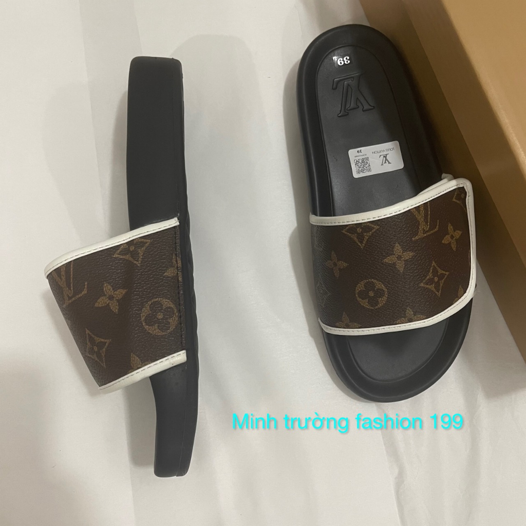 Dép quai ngang nam LV - dép LV nam mới nhất , thiết kế đôc lạ chống nước , chống trượt