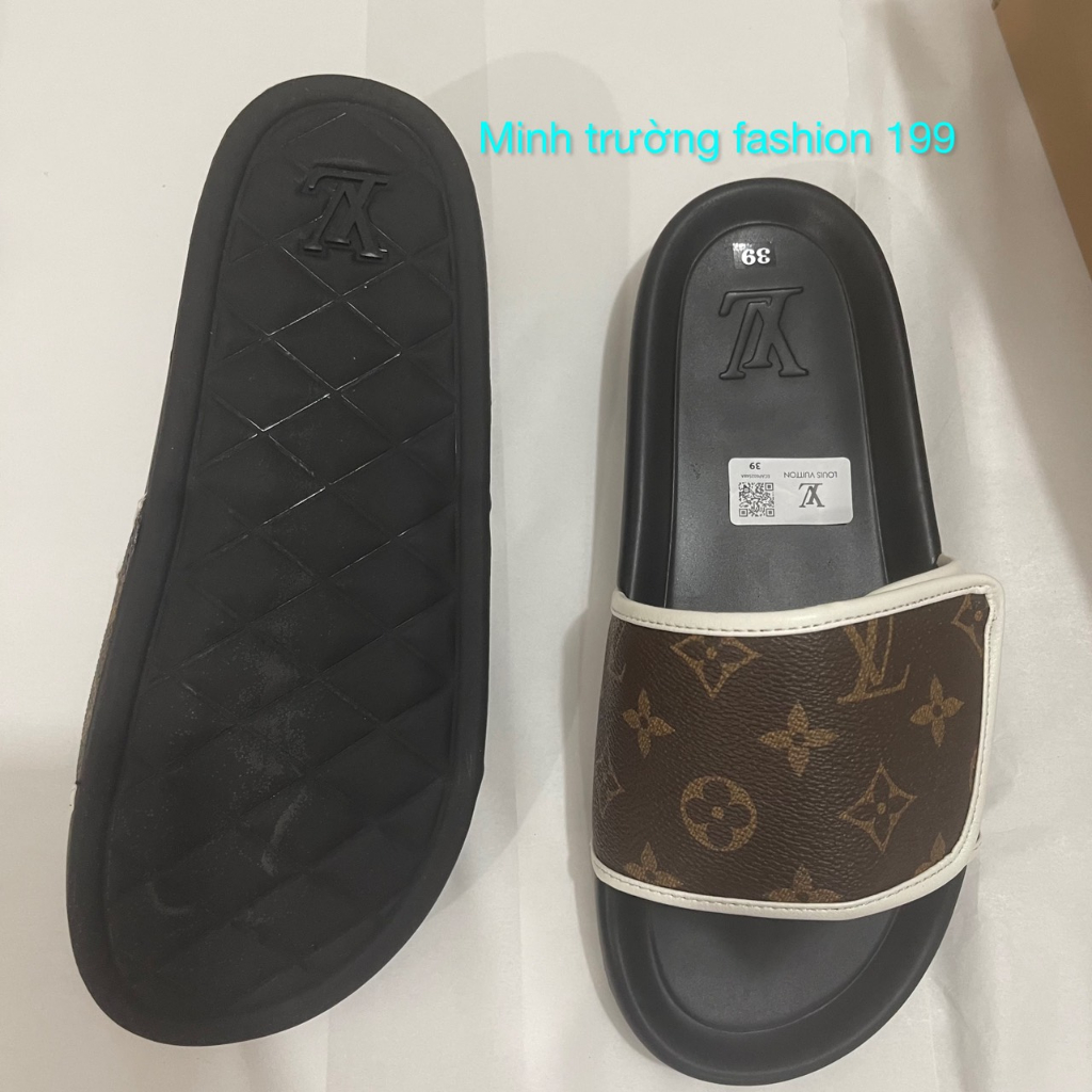 Dép quai ngang nam LV - dép LV nam mới nhất , thiết kế đôc lạ chống nước , chống trượt