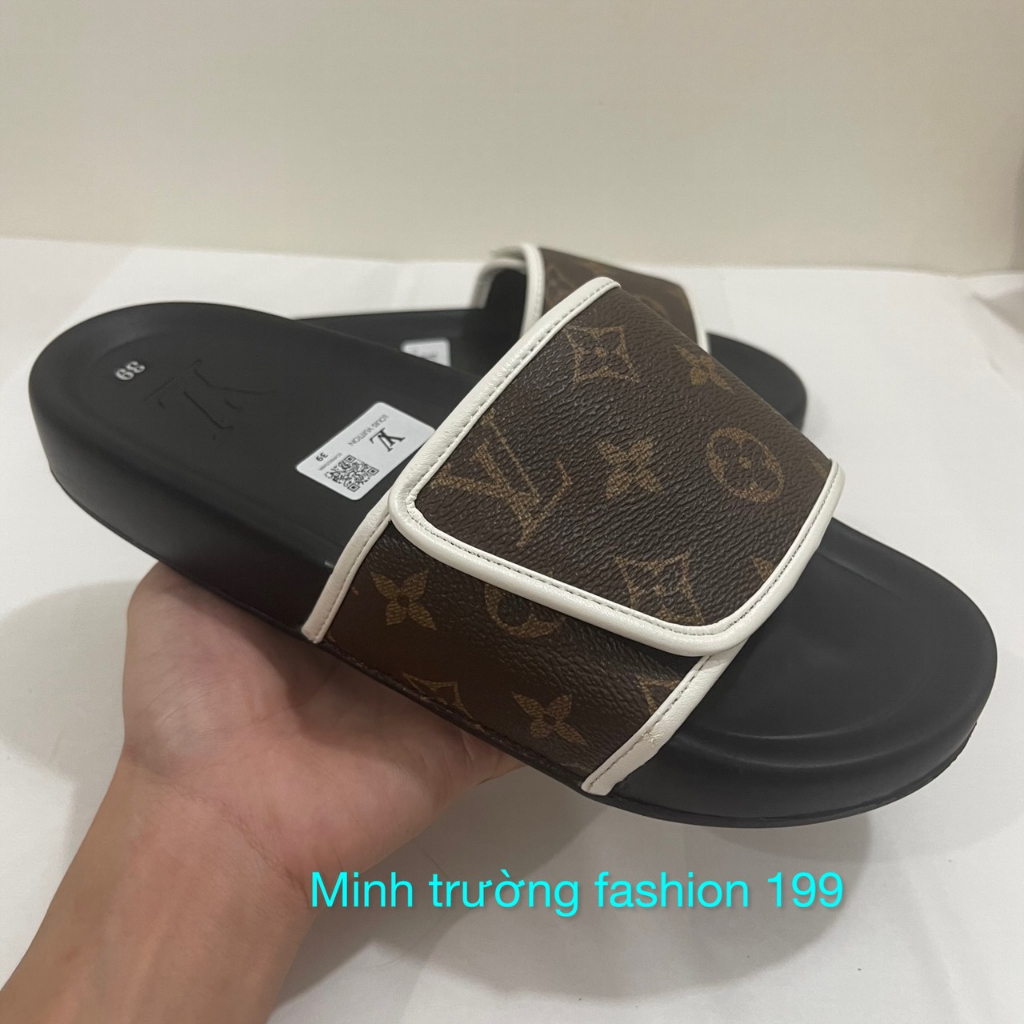 Dép quai ngang nam LV - dép LV nam mới nhất , thiết kế đôc lạ chống nước , chống trượt