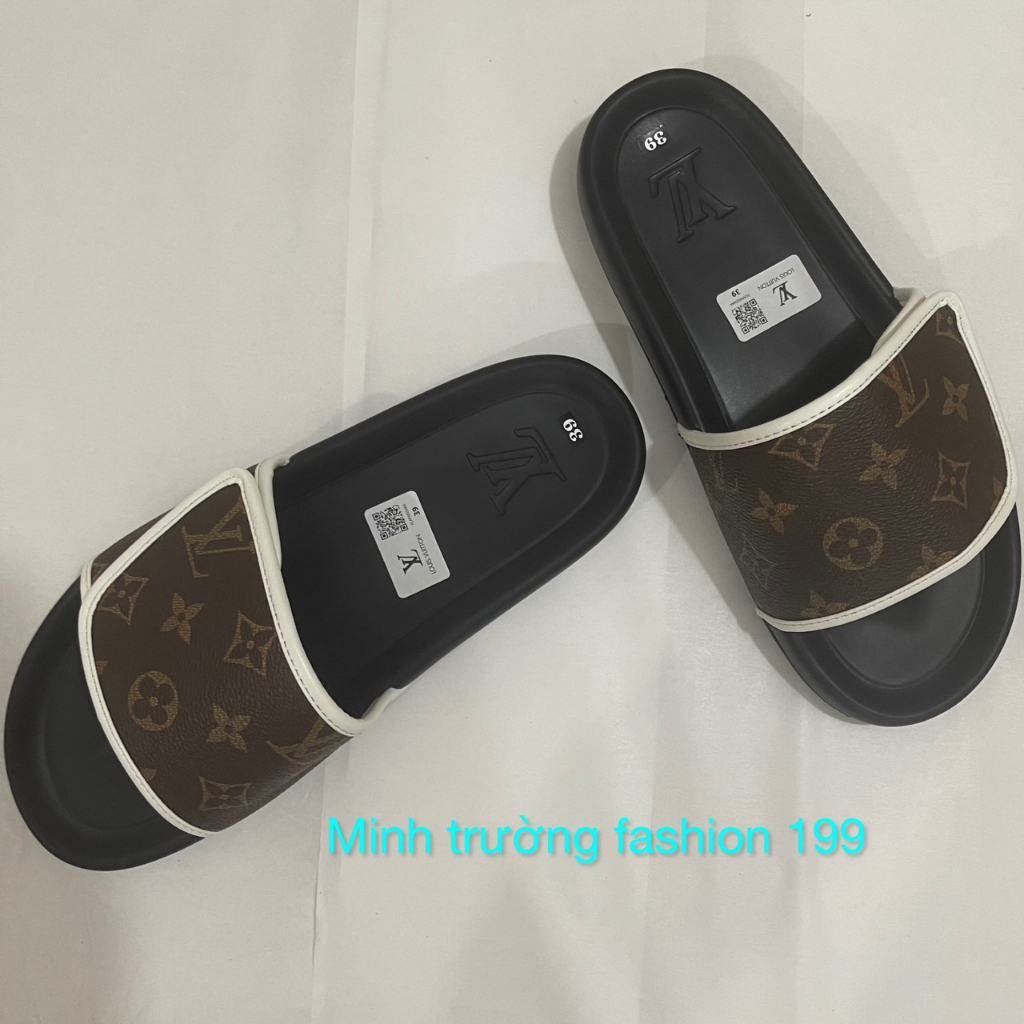 Dép quai ngang nam LV - dép LV nam mới nhất , thiết kế đôc lạ chống nước , chống trượt