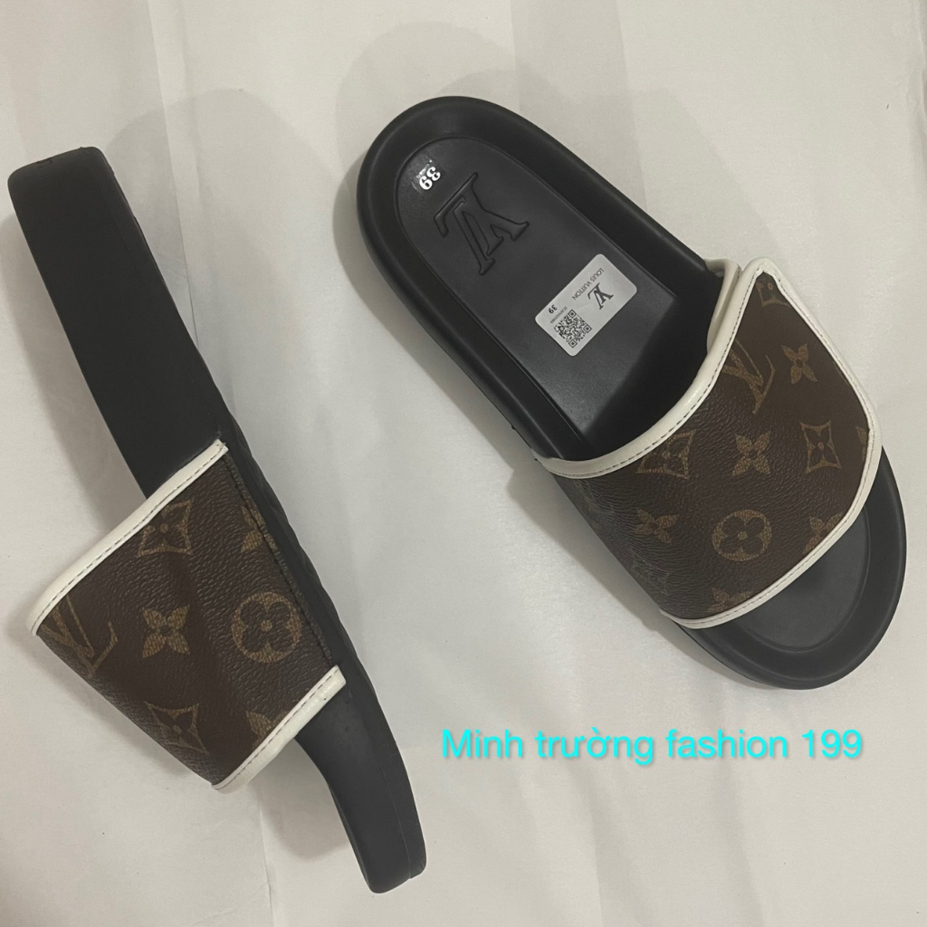 Dép quai ngang nam LV - dép LV nam mới nhất , thiết kế đôc lạ chống nước , chống trượt