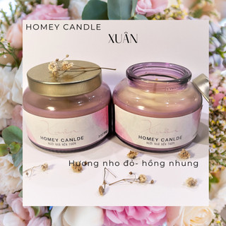 Nến thơm sáp thơm từ sáp đậu nành Xuân Homey Candle 85g
