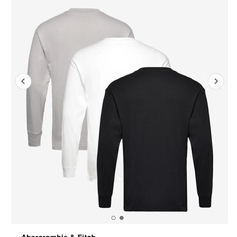 Áo cotton dài tay áo giữ nhiệt nam Aber crom bie & Fitch