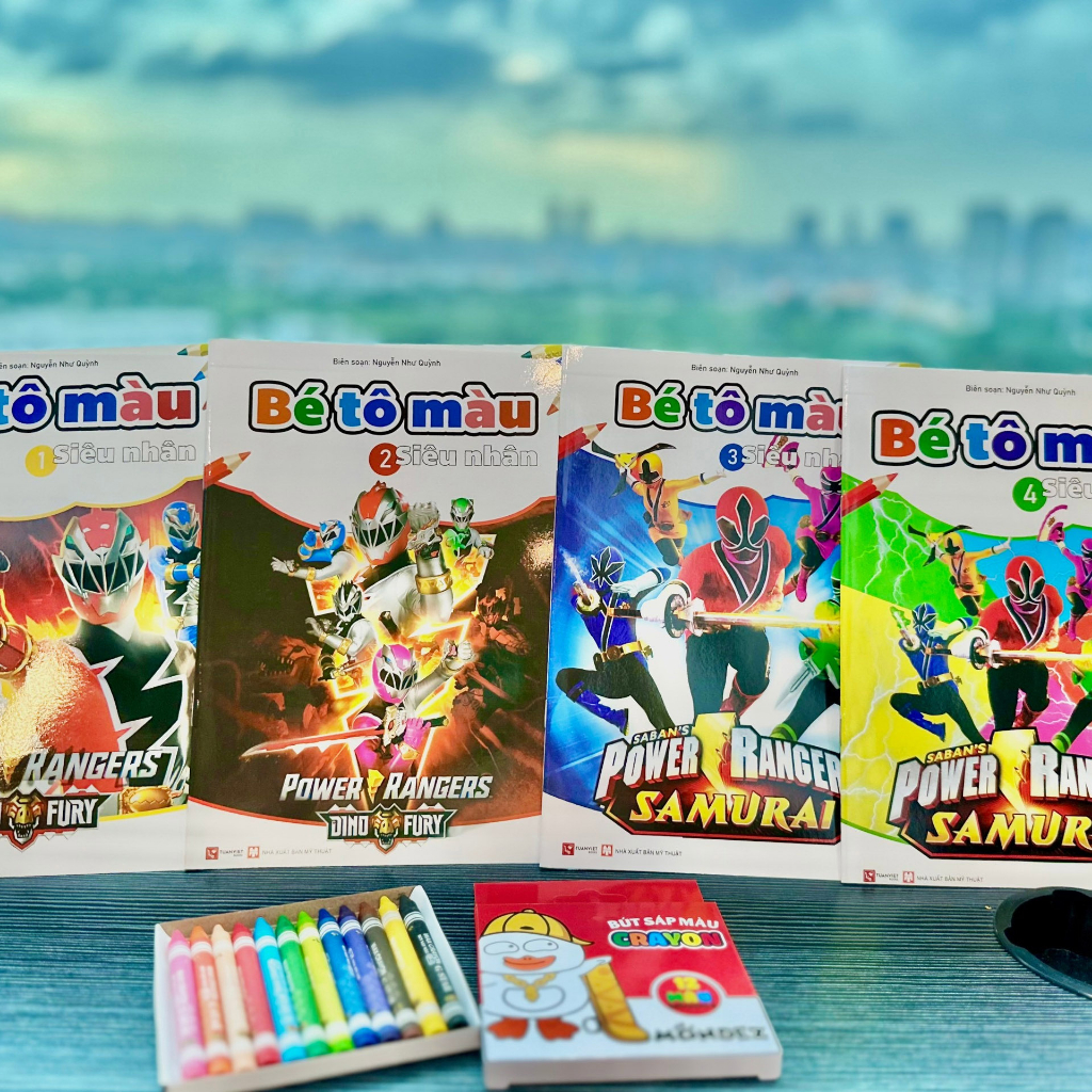 Sách - Tô màu Siêu Nhân Dành cho bé 2-6 tuổi