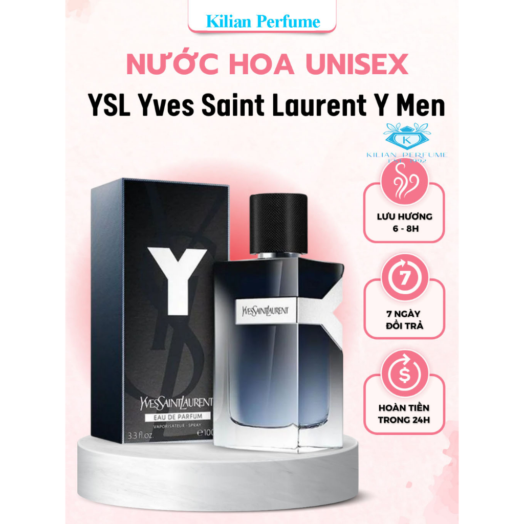 Nước Hoa Nam YSL Yves Saint Laurent Y Men EDP 10ml/100ml Lưu Hương Lâu Hương Thơm Tươi Mát Sang Trọng Quyến Rũ