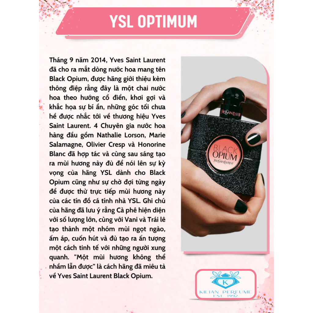 Nước Hoa Nữ Yves Saint Laurent YSL Black Opium Women EDP 90ml - Hương Thơm Bí ẩn, Năng động và Đầy Thu Hút | BigBuy360 - bigbuy360.vn