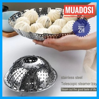 Vỉ hấp xửng hấp inox xếp gọn đa năng