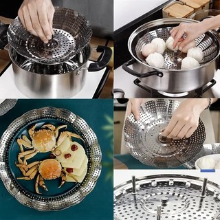 Vỉ Hấp Xửng Hấp Inox Xếp Gọn Đa Năng