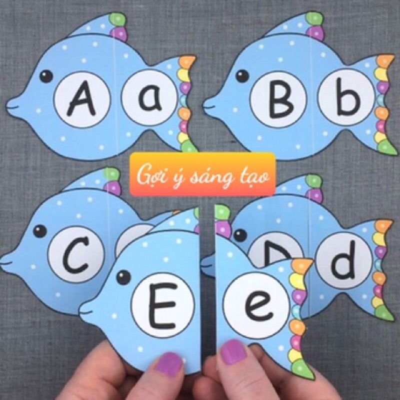 Tên góc theo yêu cầu-Bộ 29 chữ cái nỉ in Hoa ,in Thường -trang trí,mầm non.