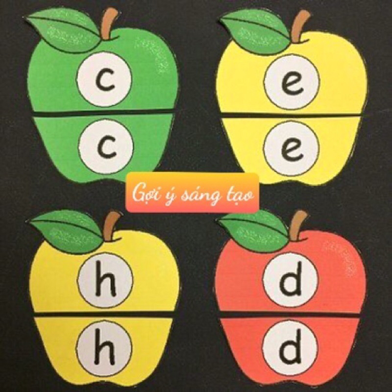 Tên góc theo yêu cầu-Bộ 29 chữ cái nỉ in Hoa ,in Thường -trang trí,mầm non.