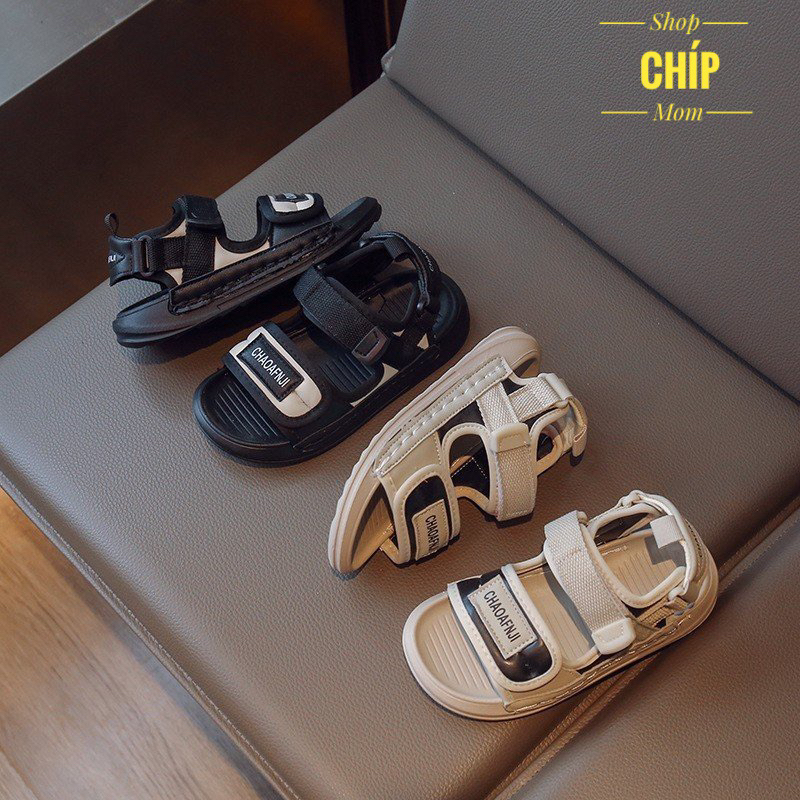 sandal bé trai dép quai hậu cho bé gái khâu đế nhẹ êm chân quai vải thấm mồ hôi chống trượt mẫu mới có hộ TRAI656