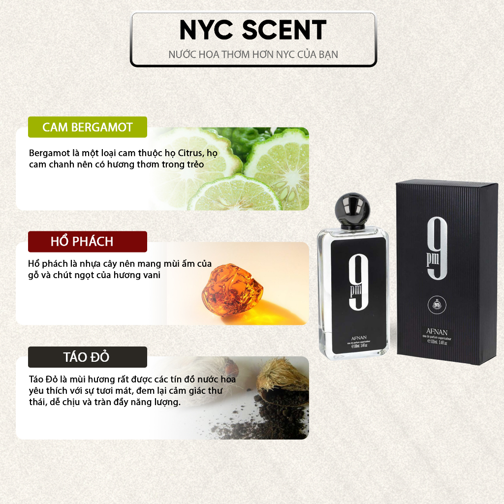 Nước hoa 9PM AFNEN , Nước hoa nam chính hãng - NYCSCENT
