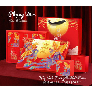 Hộp Trung Thu 6 Bánh PHỤNG VŨ (Mẫu mới 2023)