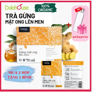 Trà GỪNG Đen Mật Ong lên men Dalahouse –Trà Organic xuất khẩu, tăng cường sinh lực, Hộp 15 gói