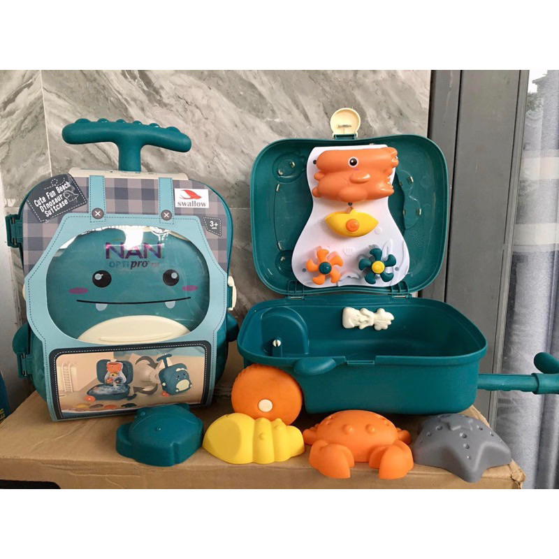 Bộ vali đồ chơi xúc cát bãi biển Hkm Nan