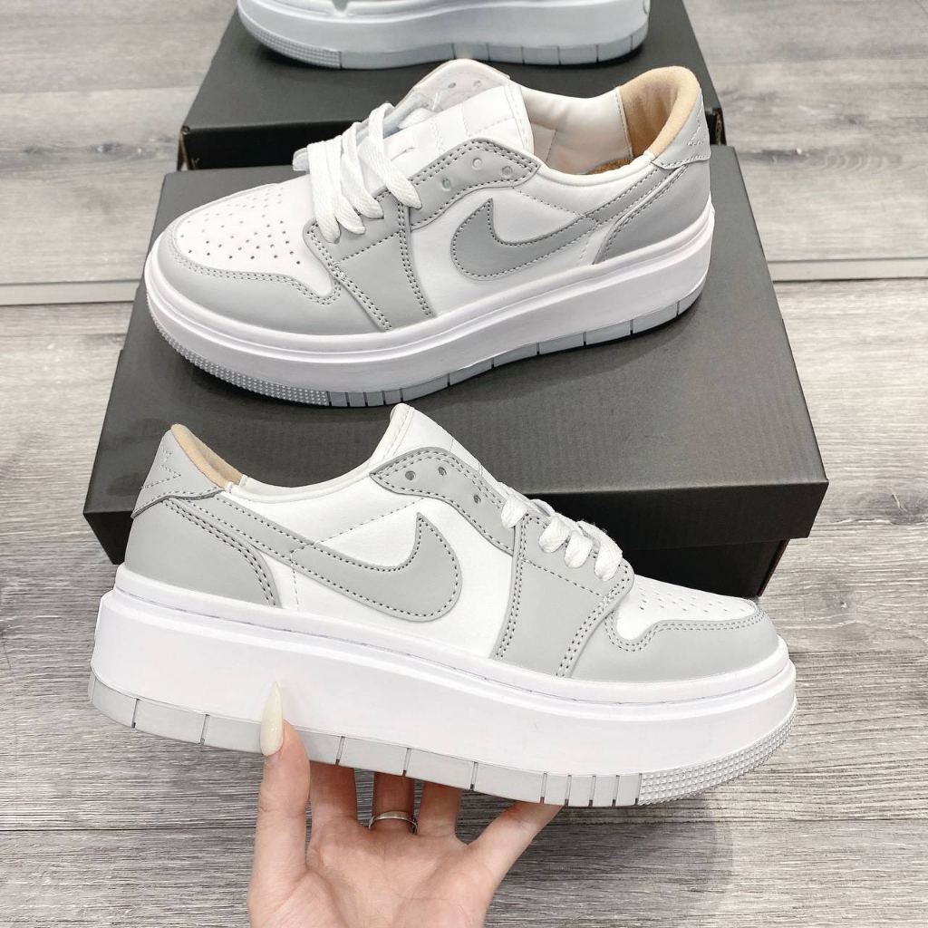 GIÀY THỂ THAO SNEAKER JD ELEVATA XÁM, JD XÁM MẪU MỚI ĐỘN ĐẾ NAM NỮ