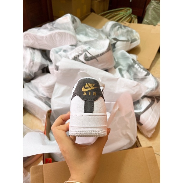 Giày Af1 xám lông chuột nam nữ SC full box + bill hot 2023