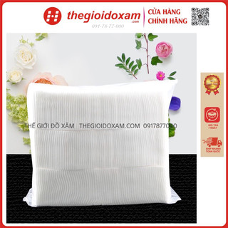 Bông tẩy trang cắt sẵn 1200 - 1600 miếng, Bông dày đẹp tiệt trùng 500 miếng