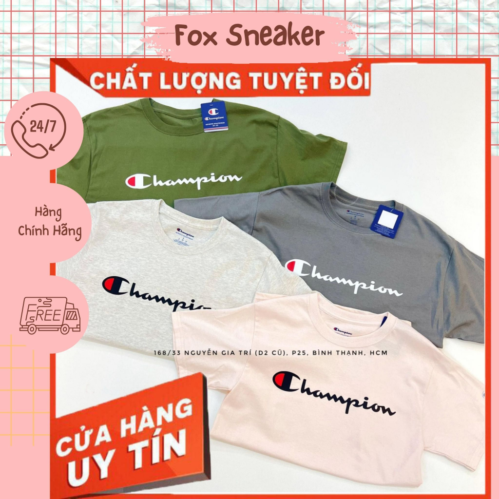 Áo Thun Champion IN Season2022 TAGLESS Hàng Chính Hãng - Fox Sneaker