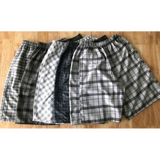 Quần đùi nam mặc nhà ngủ ống rộng vải cotton đẹp có túi