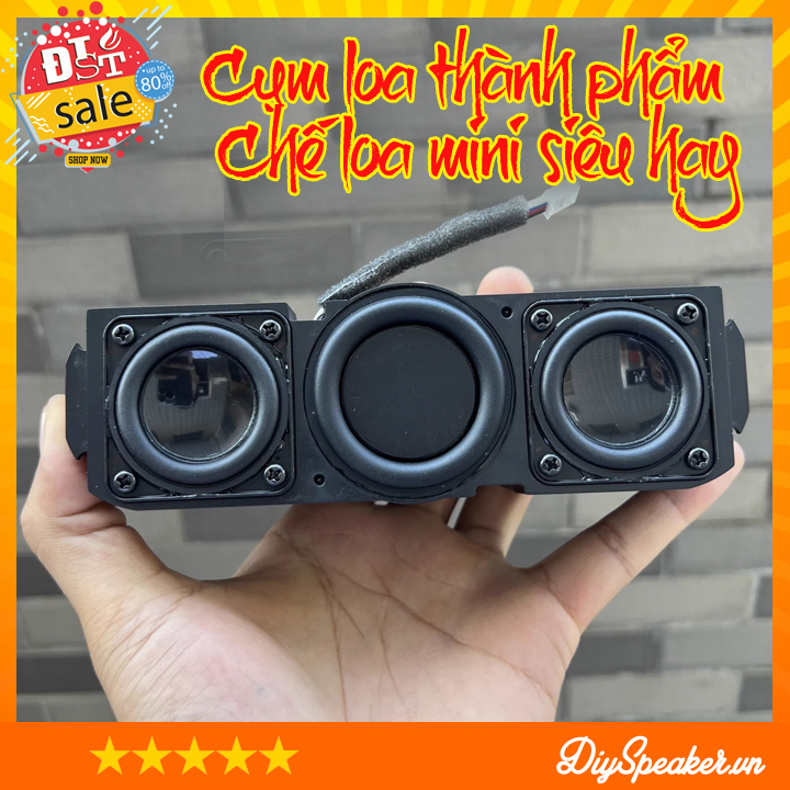 Cụm loa bán thành phẩm 2x7w tháo máy chất âm hay